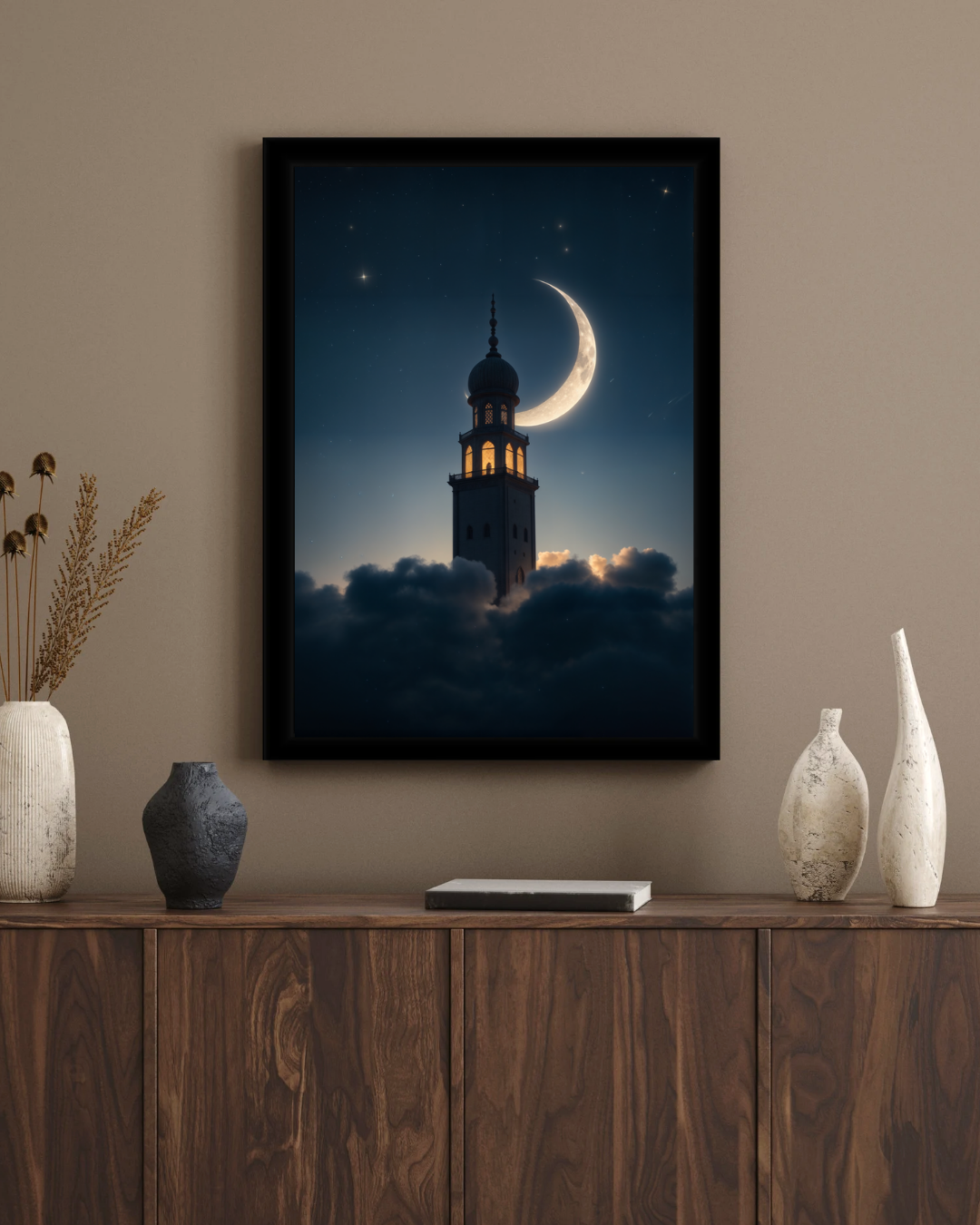 Beneath the Crescent - Islamic Wall Frame
