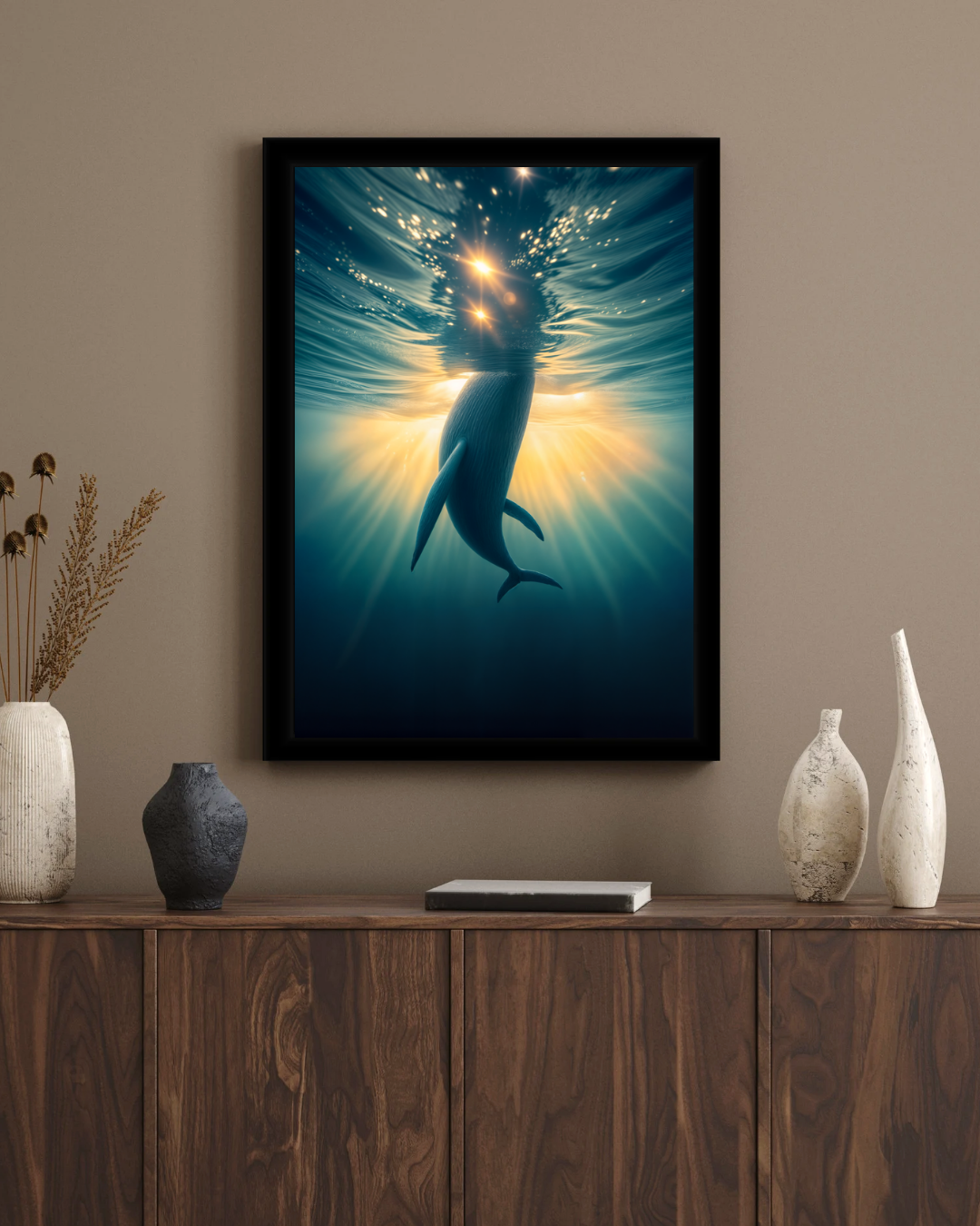 Sunlit Depths Wall Frame
