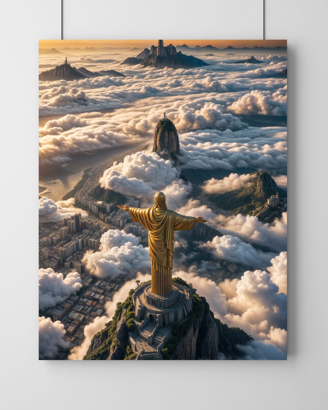 Rio's Christ Above Clouds Wall Frame