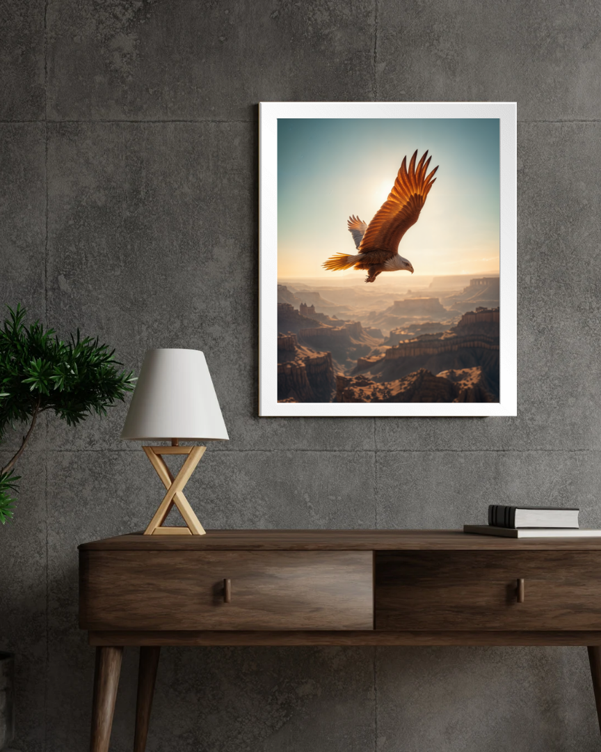 Golden Flight Wall Frame