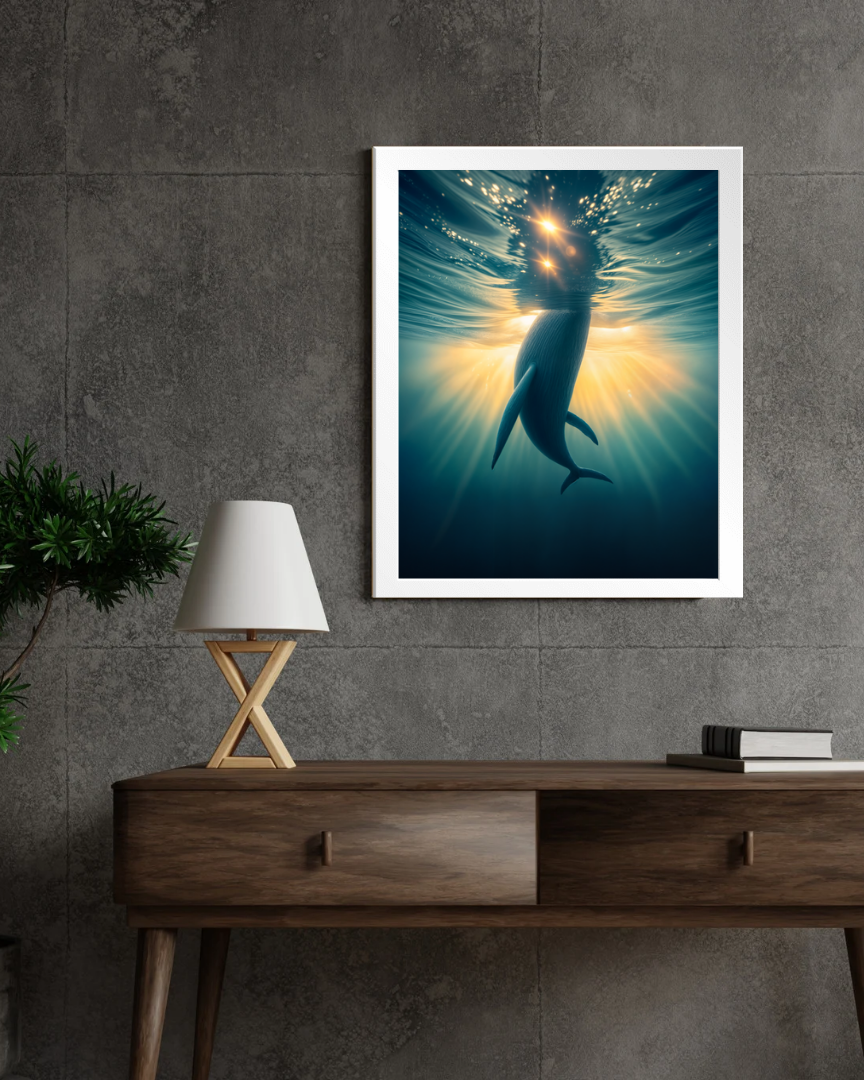Sunlit Depths Wall Frame