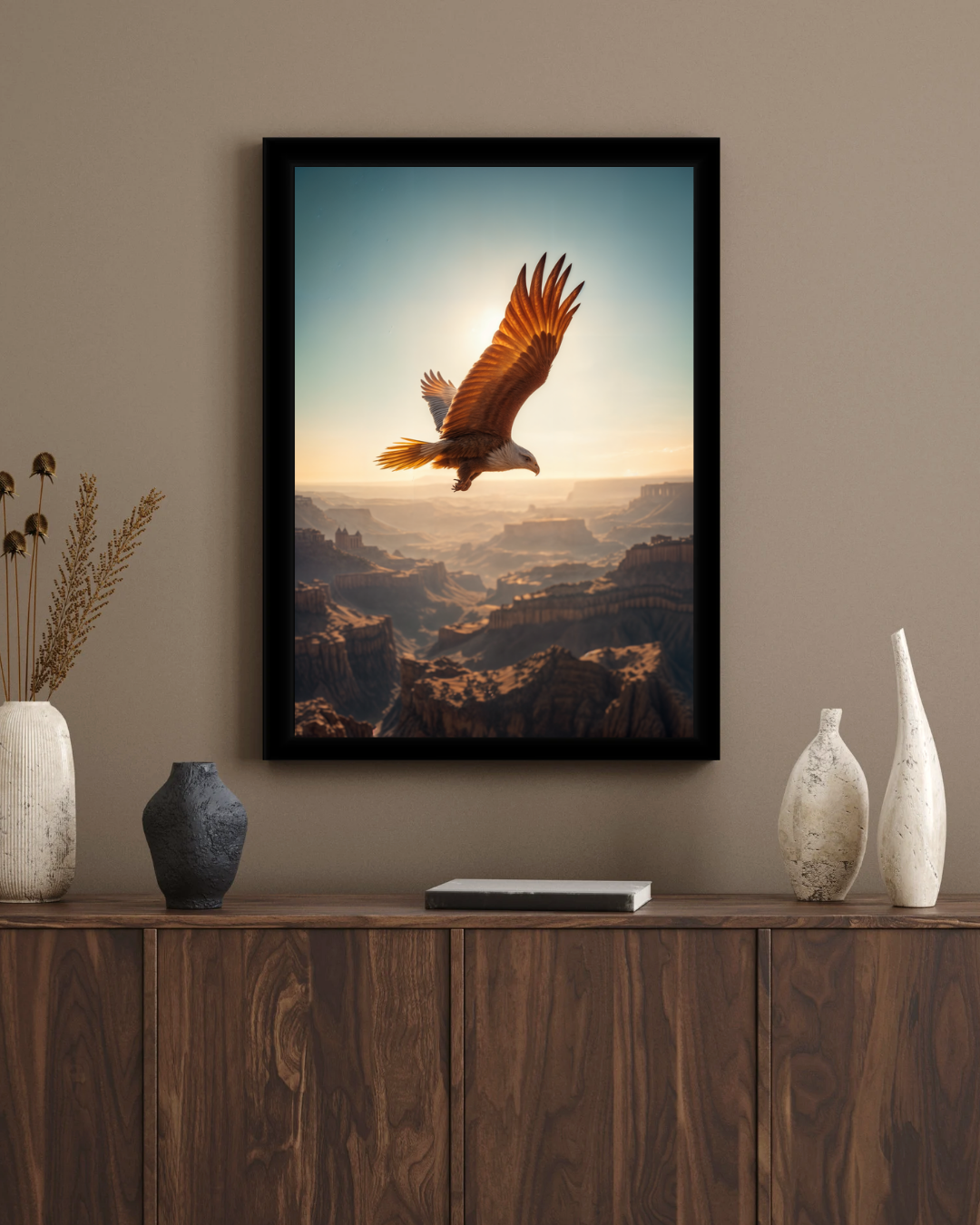 Golden Flight Wall Frame