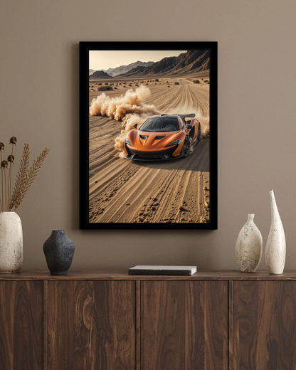 Desert Fury McLaren Wall Frame