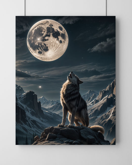 Lunar Howl Wall Frame
