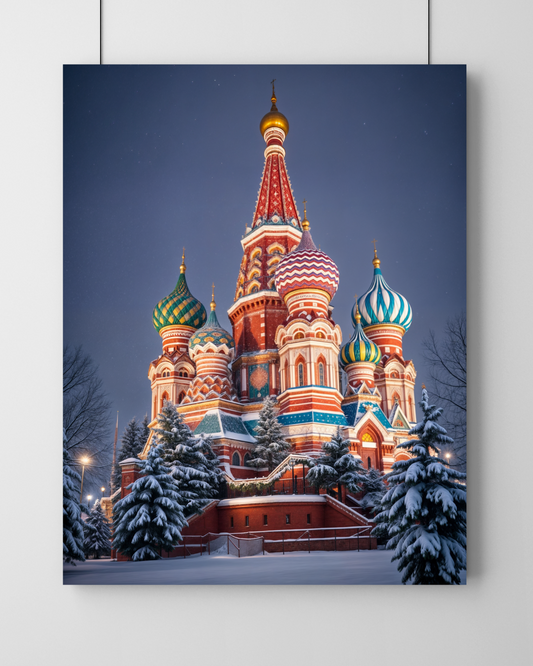 Moscow's Winter Dreams Wall Frame