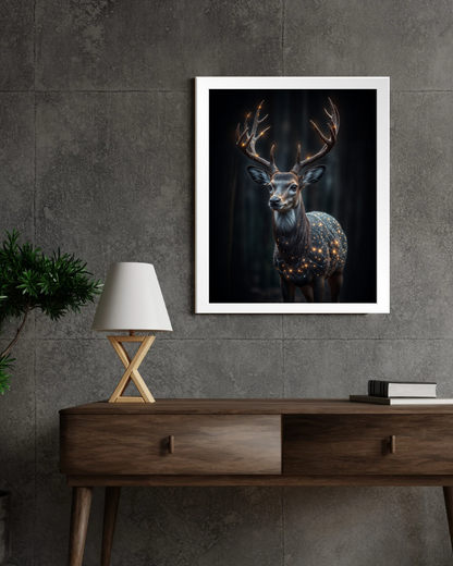 Starlight Forest Wanderer Wall Frame