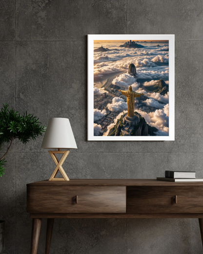 Rio's Christ Above Clouds Wall Frame